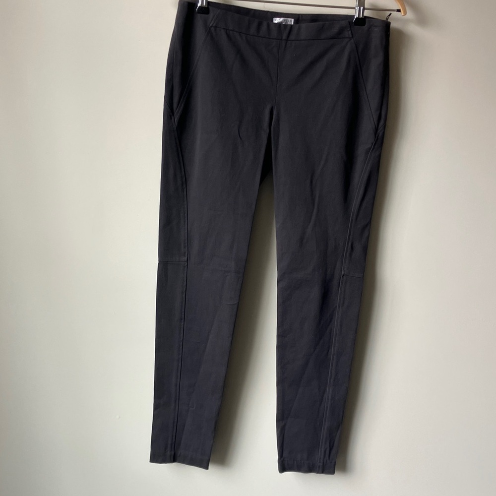 Brunello Cucinelli Charcoal Gray Cotton Stretch Pants Size US 8